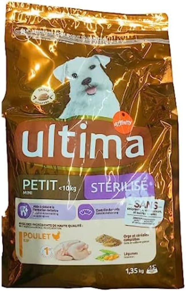 Ultima | Croquetes para cães pequenos esterilizados 1,35 kg