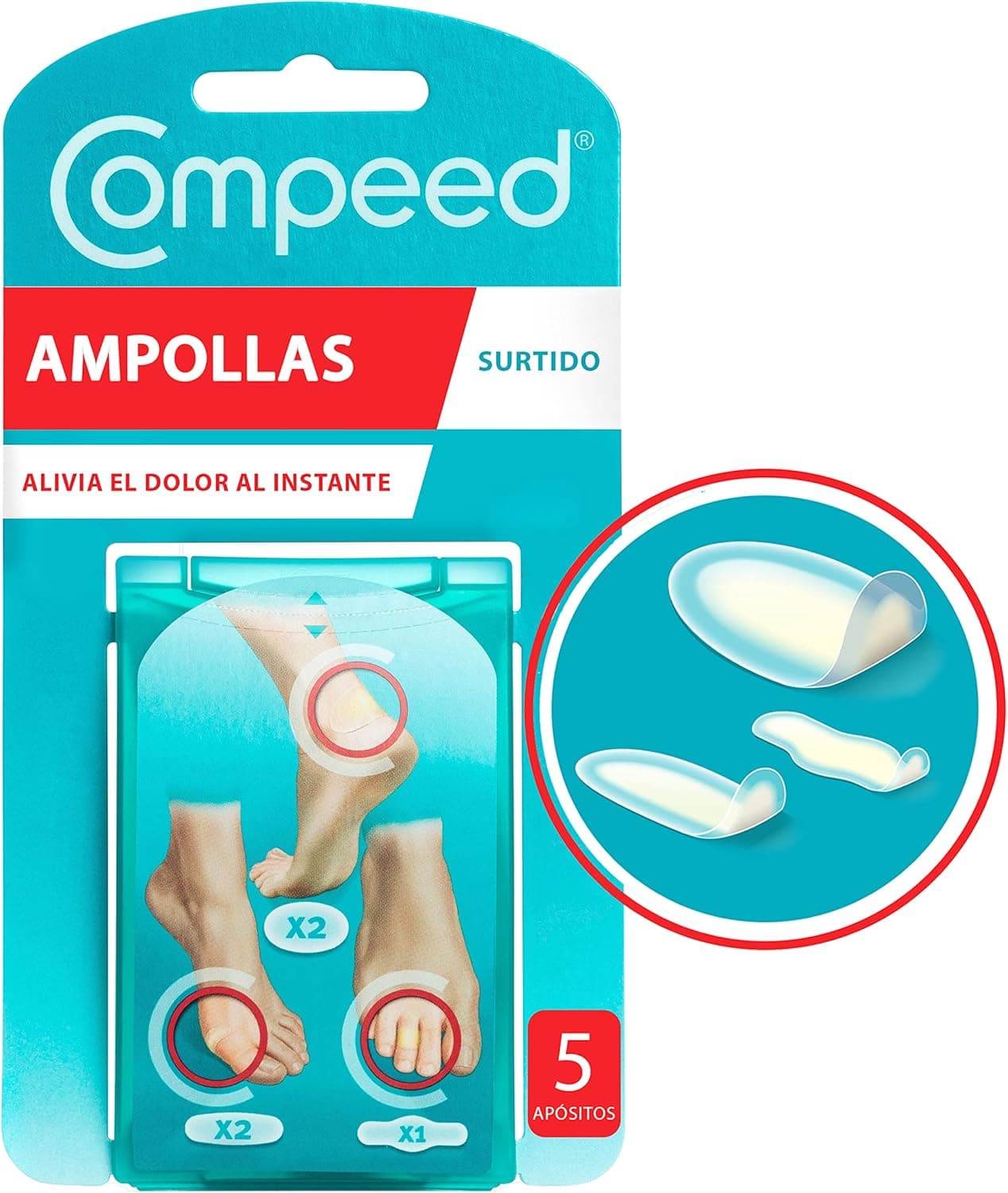 COMPEED Ampolas Sortidas – Pack de 5 Unidades