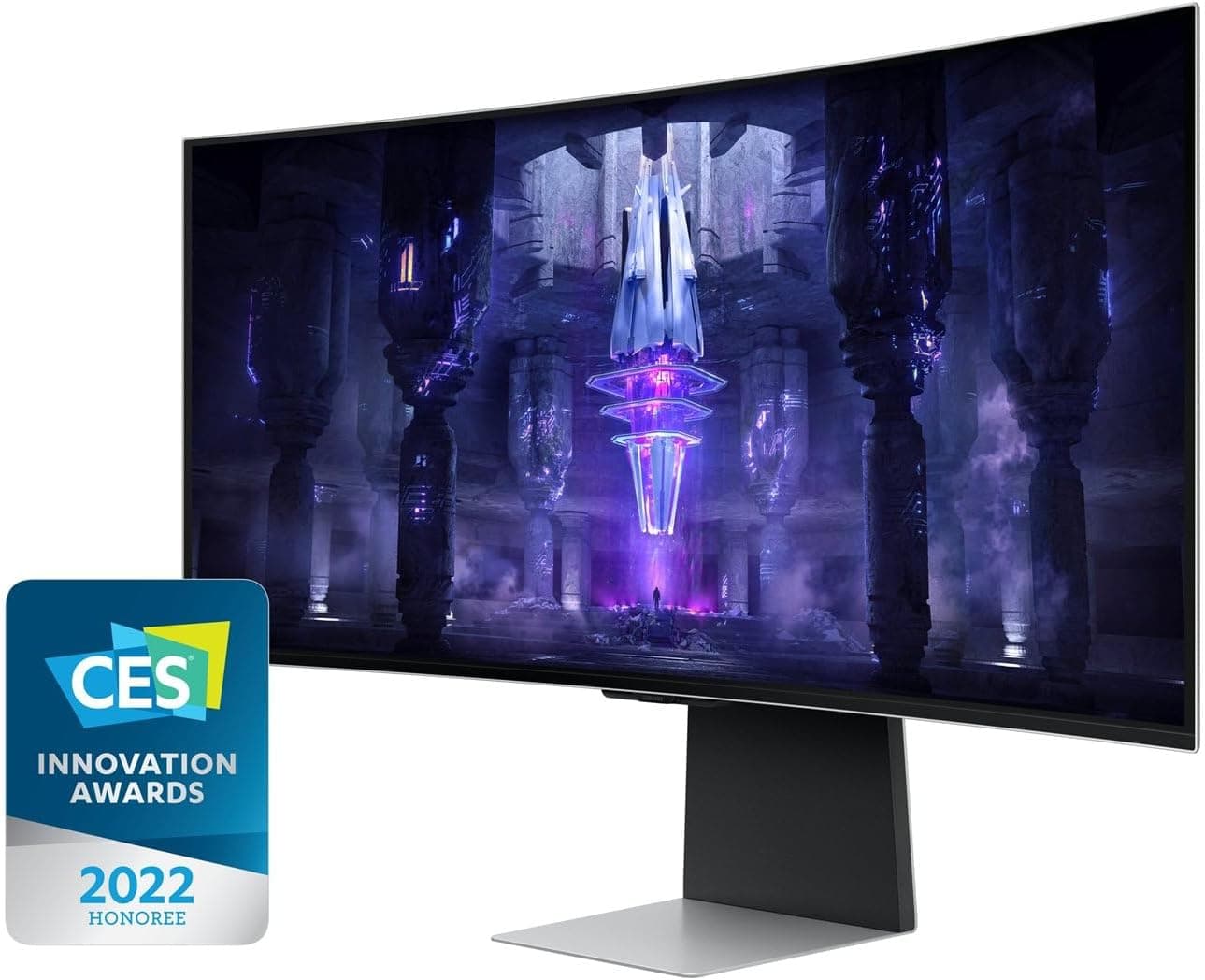 SAMSUNG LS34BG850SUXEN Monitor de jogos curvo OLED, Odyssey G8 de 34 polegadas, QHD Ultra Wide 1440p, 21:9
