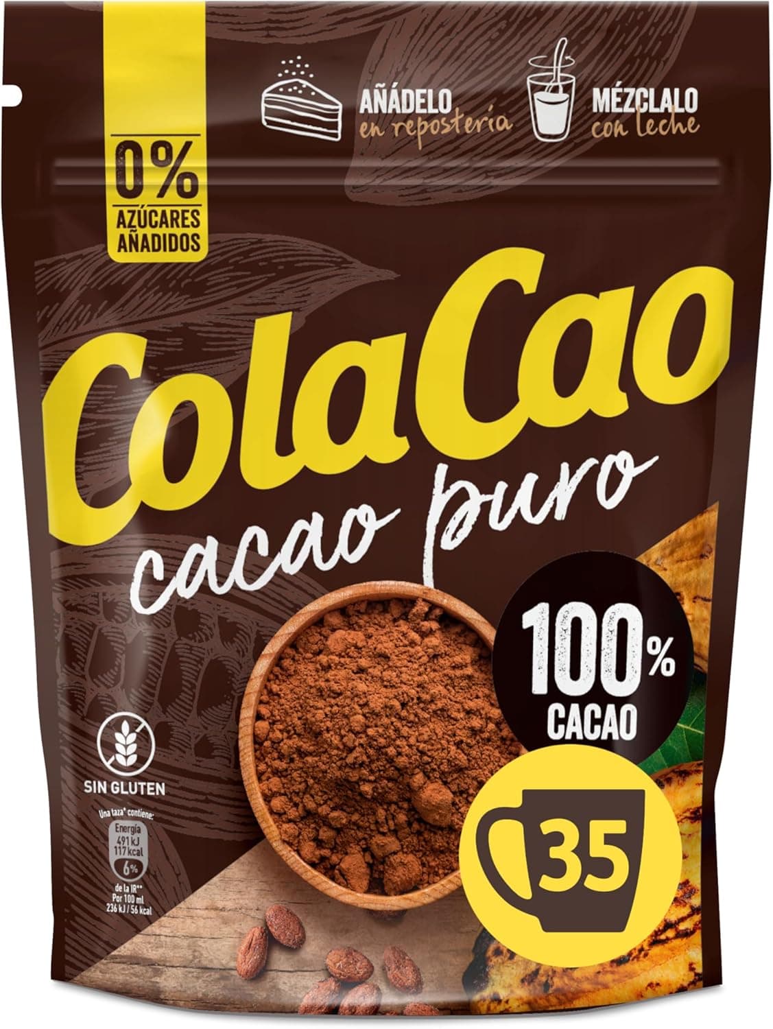 ColaCao Cacau puro sem aditivos, 250 g