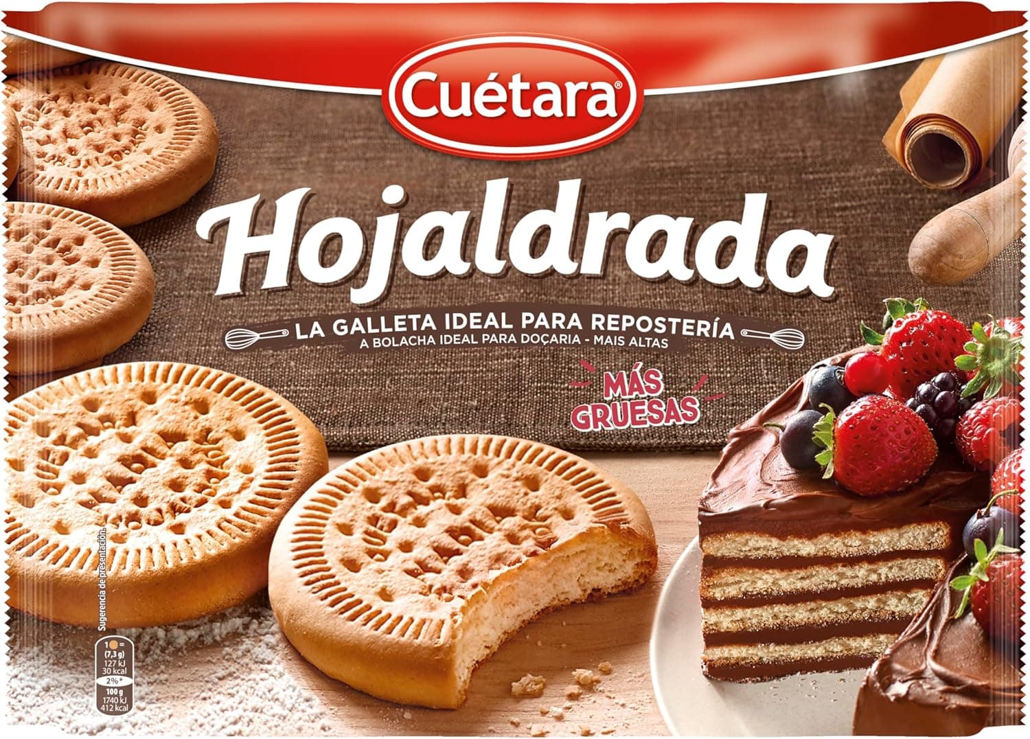 Cuétara Puff Biscuits | Bolachas leves e crocantes, 600 g