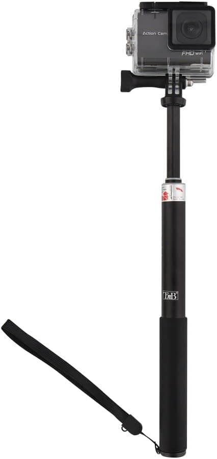T 'NB SPACMONOBK Mini Boom Polo para câmara de vídeo preta