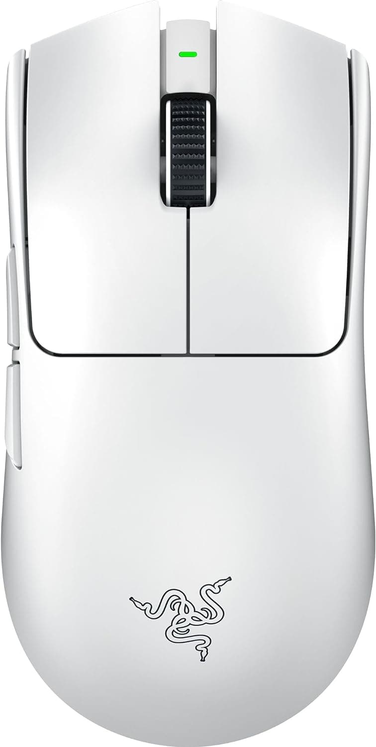 Razer Viper V3 Pro Rato sem fios ultraleve Esports Gaming (8K Hz HyperPolling, design leve de 55 g, sensor Focus Pro 35K dpi, HyperSpeed Wireless, 95 horas de duração) branco