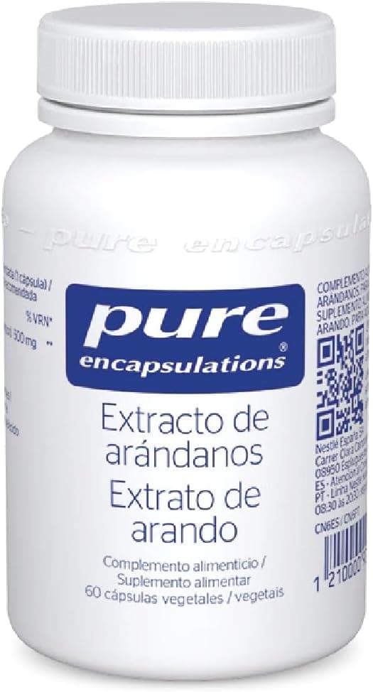 PURE ENCAPSULATIONS Extrato de mirtilos | extrato de mirtilo concentrado e patenteado para a mulher | 60 cápsulas vegetais