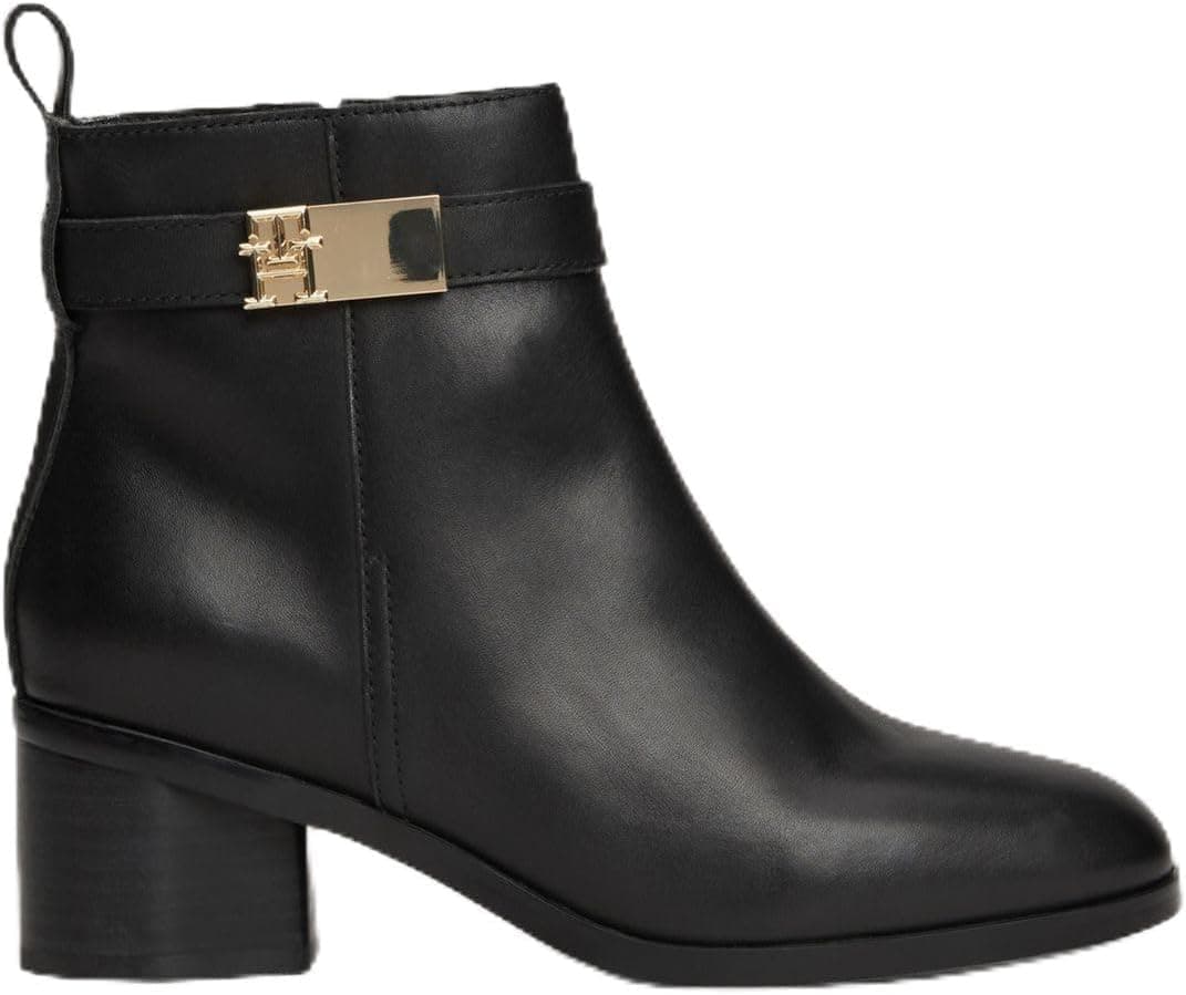 Tommy Hilfiger Botas de pele para mulher Mid Heel