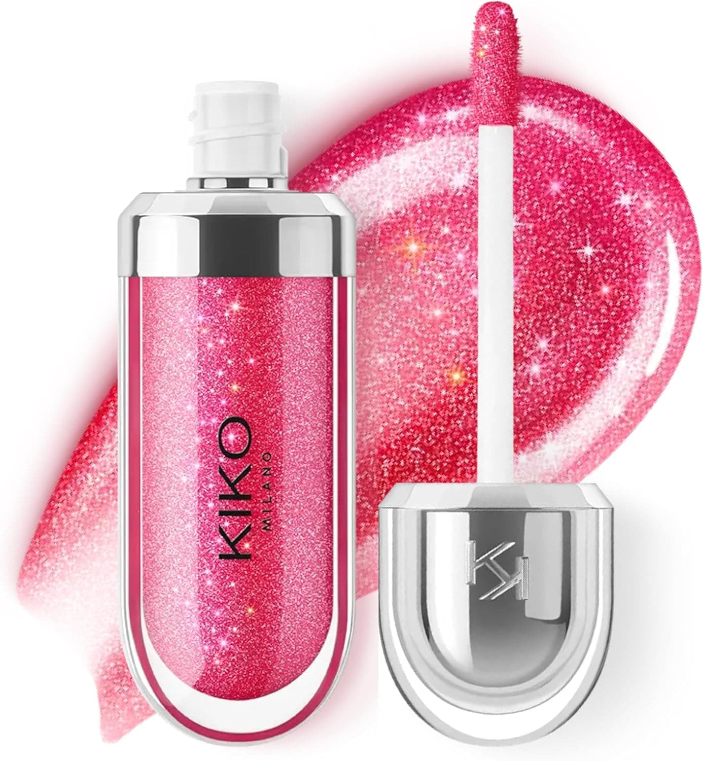KIKO Milano 3D Hydra Lipgloss 10 | Gloss labial efeito volumizador tom Sparkling Strawberry