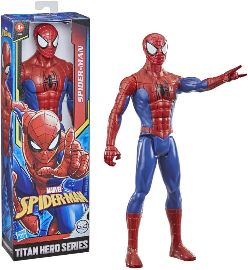 Hasbro Marvel Spider-Man Figura de ação de 30 cm do super-herói Marvel Titan Hero Series com porta Titan Hero FX
