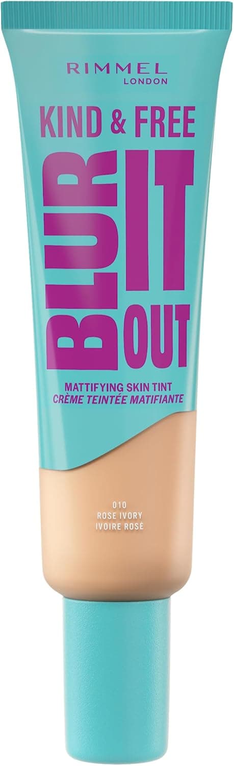 Rimmel Kind & Free Blur it out Base de maquilhagem líquida Rose Ivory 010 30 ml