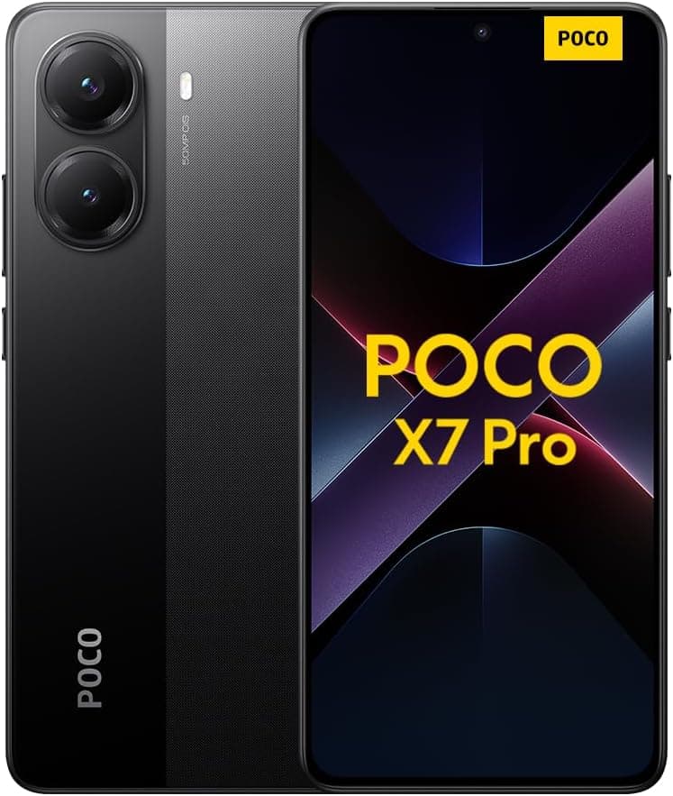 Xiaomi POCO X7 Pro Smartphone de 8+256 GB, ecrã CrystalRes 1,5 K 120 Hz AMOLED, MediaTek Dimensity 8400-Ultra, câmara de 50 MP, 90 W HyperCharge, carregador não incluído, preto