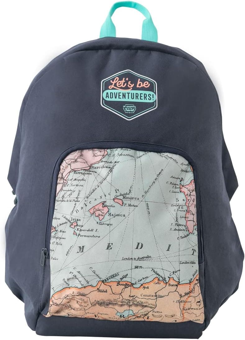 Mr. Wonderful WOA2211635EMZ1 | Mochila multicolorida com compartimento oculto e capacidade de 22 L