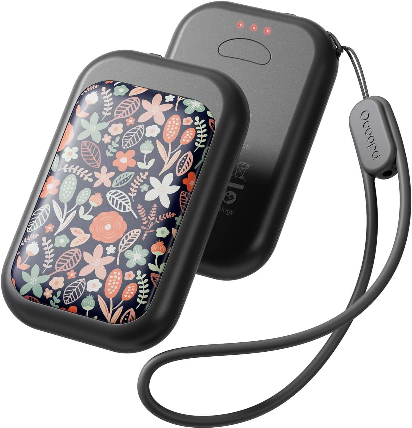 OCOOPA Aquecedor de mãos elétrico Split-Magnetic 2 unidades, 5000 mAh, ultracompacto, impermeável, aquecimento mais rápido, aquecedor de mãos reutilizável, aquecedor de mãos USB para exterior
