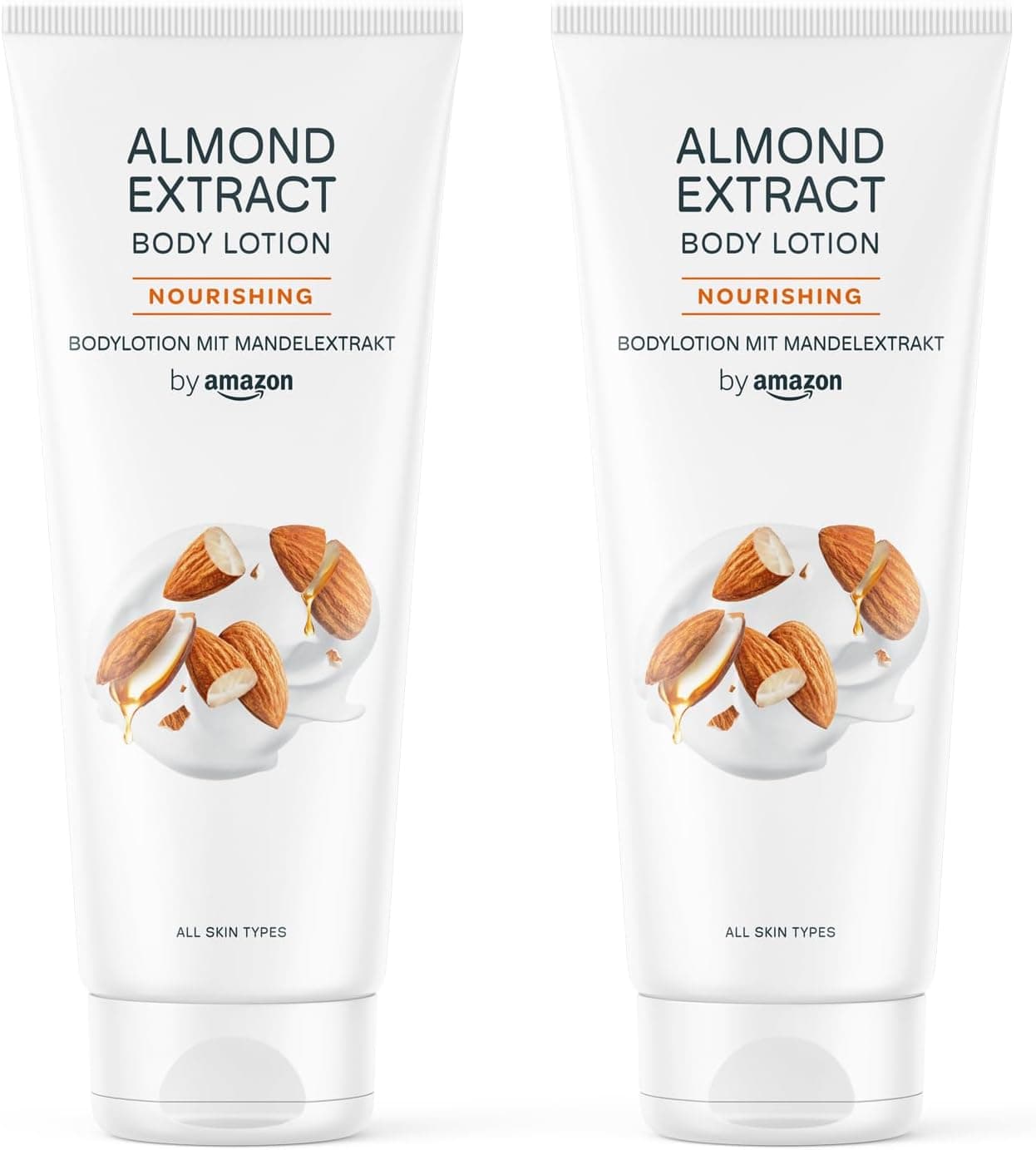 by Amazon Loção corporal de extrato de amêndoa, 2 x 250 ml