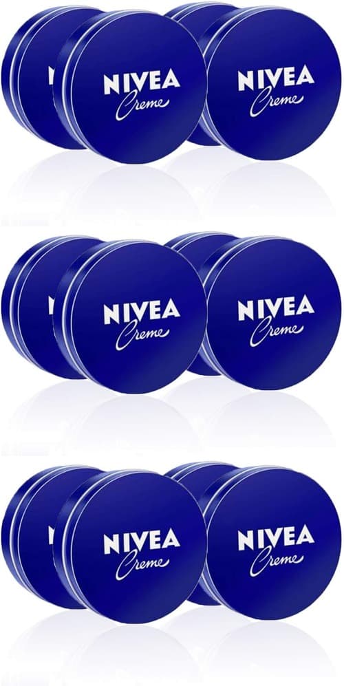 NIVEA Creme em embalagem de 4 (4 x 150 ml), creme hidratante corporal e facial para toda a família, creme universal para uma pele macia e hidratada, creme multiusos