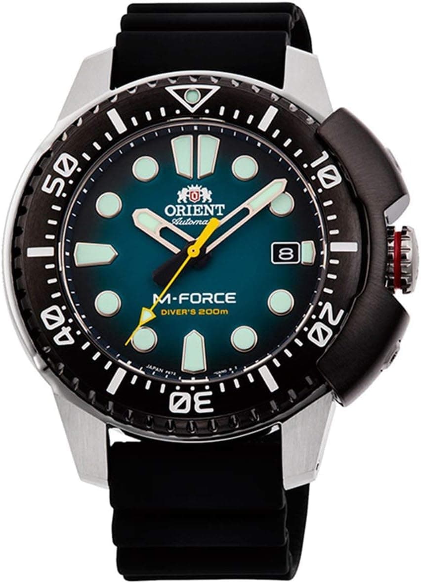 Orient RA-AC0L04L00B | Relógio automático com bracelete em silicone verde para homem
