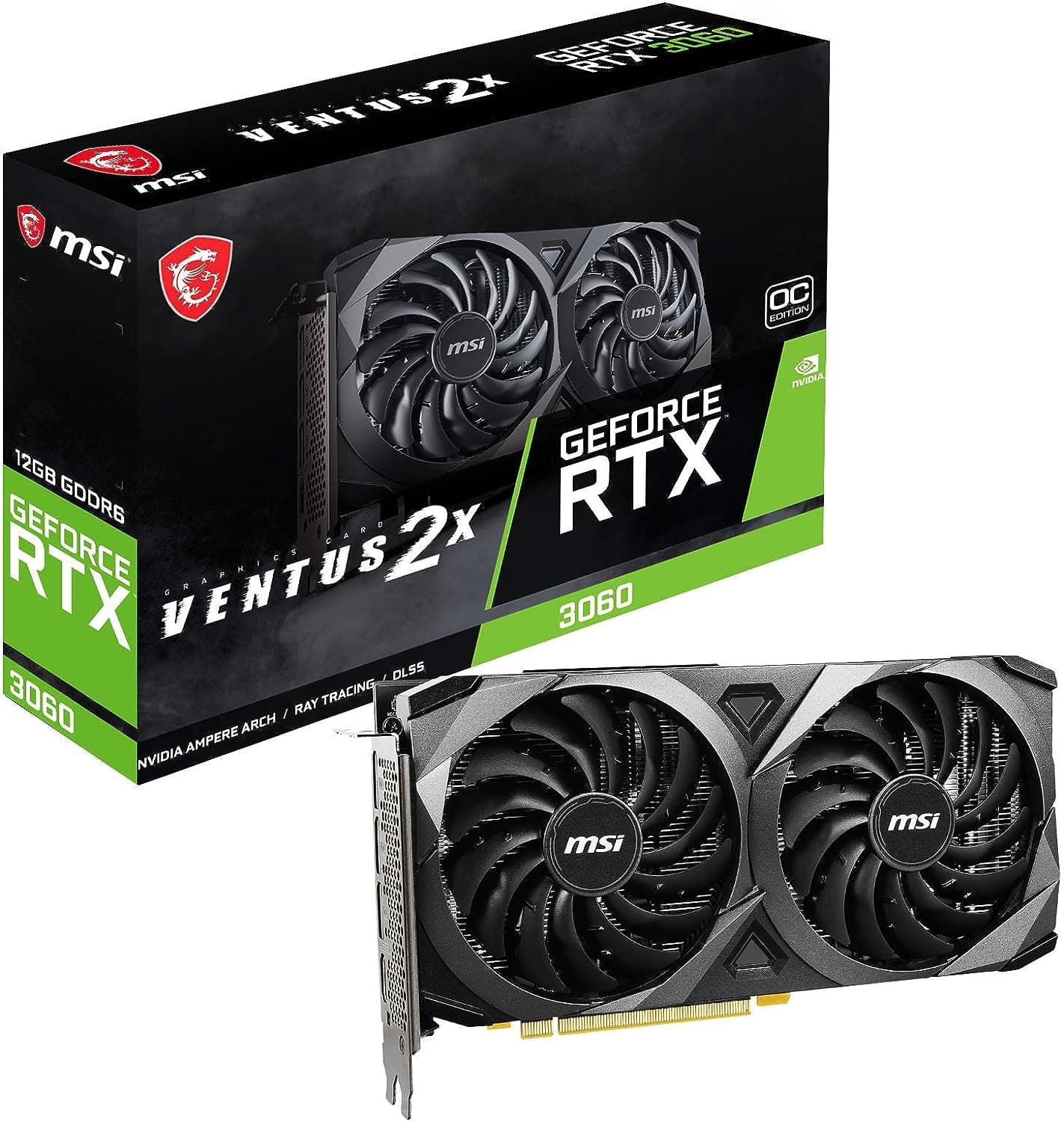 MSI GeForce RTX 3060 Ventus 2X 12G, OC
