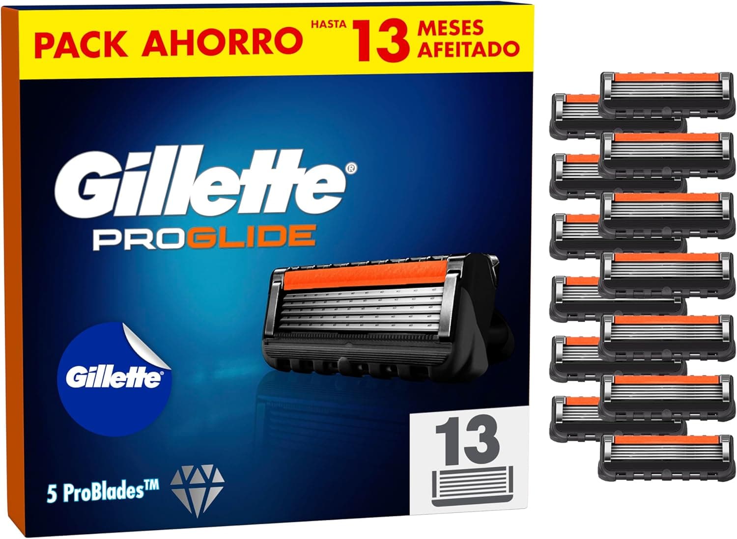 Gillette ProGlide 13 peças sobressalentes para máquina de barbear homem autocolante Gillette