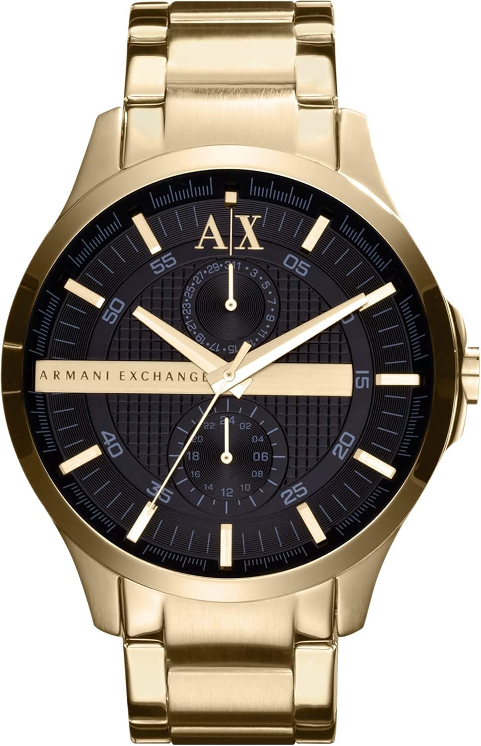 Armani Exchange relógio de homem multifunções com bracelete em aço inoxidável e caixa de 44 mm