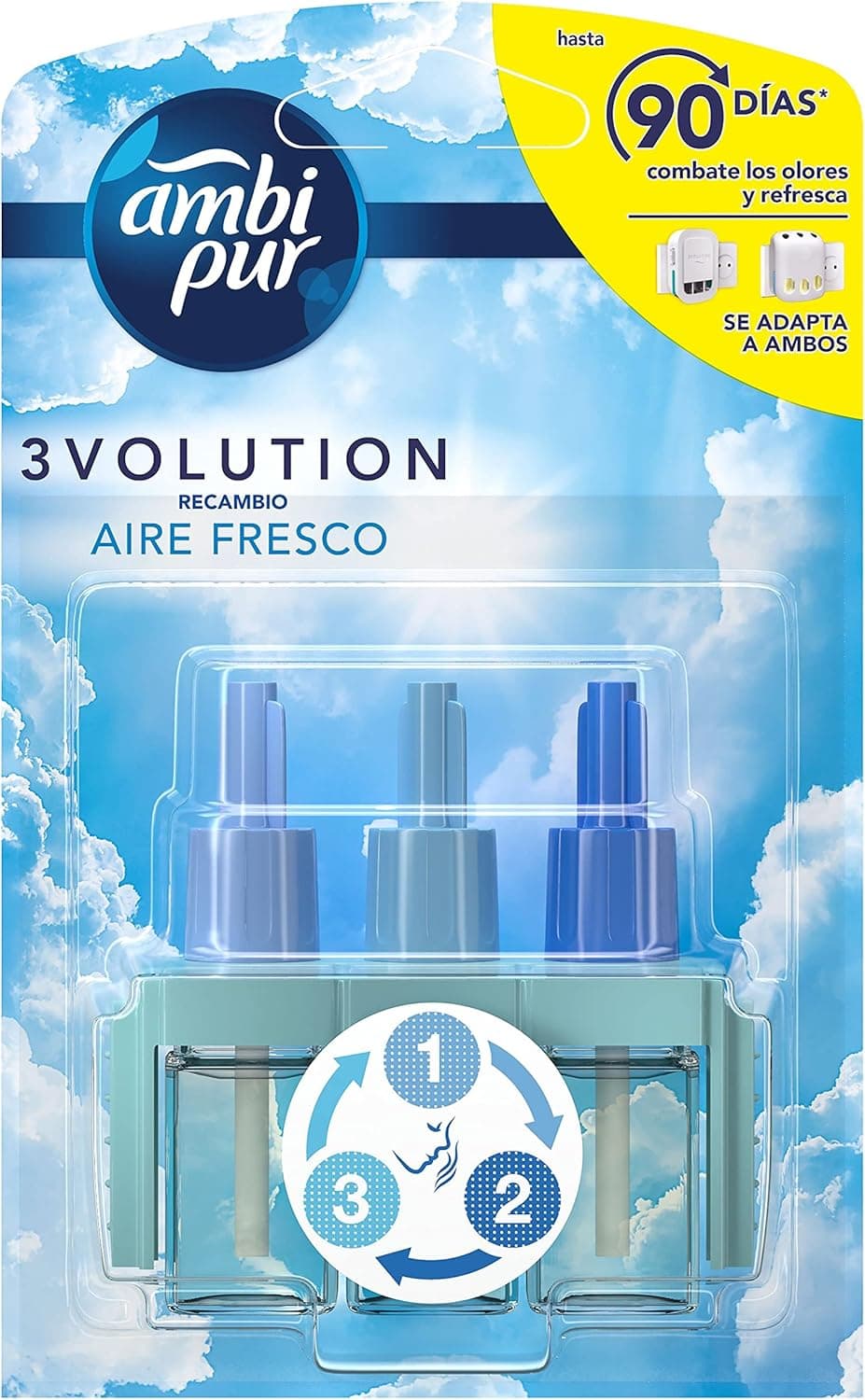 AMBIPUR 3Volution Ar fresco de substituição para ambientador elétrico, 21 ml