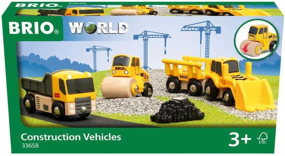 BRIO - Veículos de construção, comboios, carros e veículos da BRIO World, idade recomendada 3 (33658)