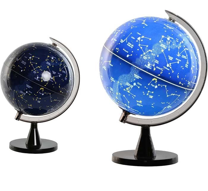 Globo terrestre de PVC com luz, 21 x 20 x 31 cm