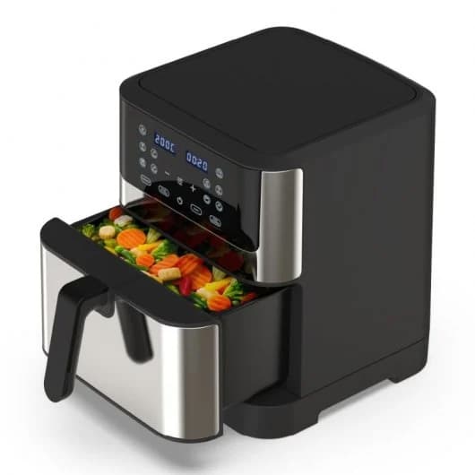 Universal Blue Air Crispy 6008B Fritadeira a Ar 8L Preta/Inox