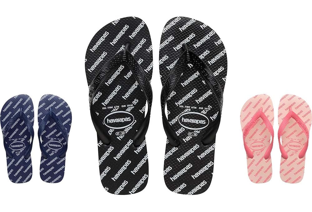 Havaianas Top Logomania Essentials | Chinelos leves e resistentes com logótipo para adulto unissexo