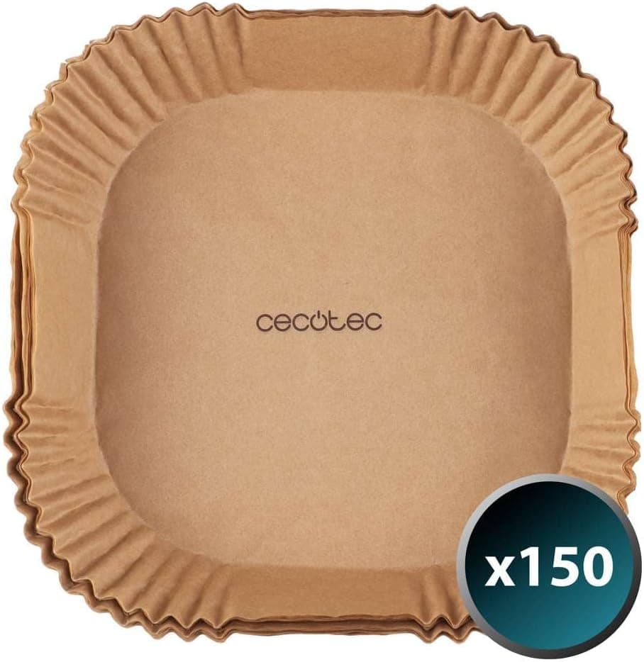Cecotec Cecofry Paper Pack | Papel descartável para fritadeira de 2,5 a 5 L, pack de 150 unidades
