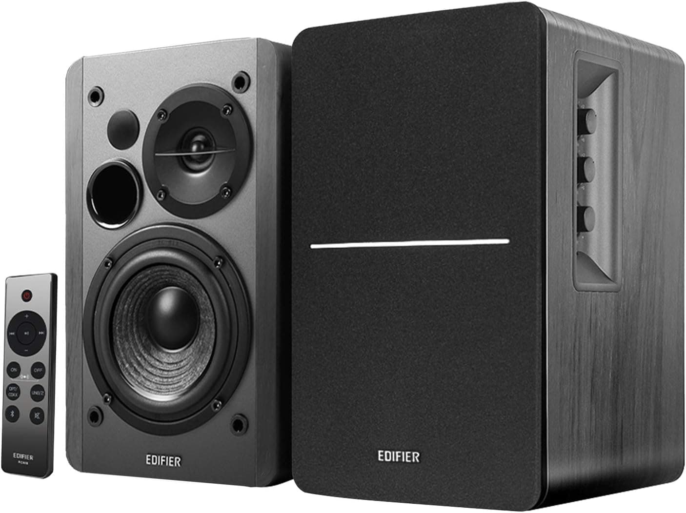 Edifier R1280DBs Altifalantes ativos de estante com Bluetooth, colunas de estúdio tipo monitor 2.0 Wireless - 42 W RMS com subwoofer