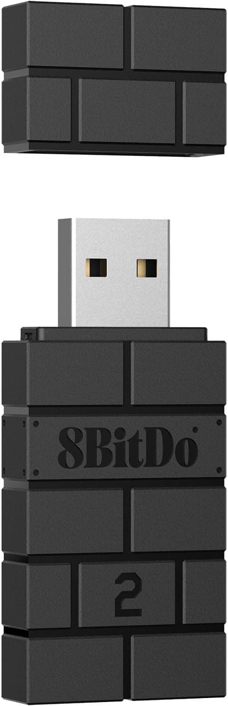 8Bitdo Wireless USB Adapter 2 | Adaptador sem fios para Switch OLED, PC, Mac, PS5 e outros comandos