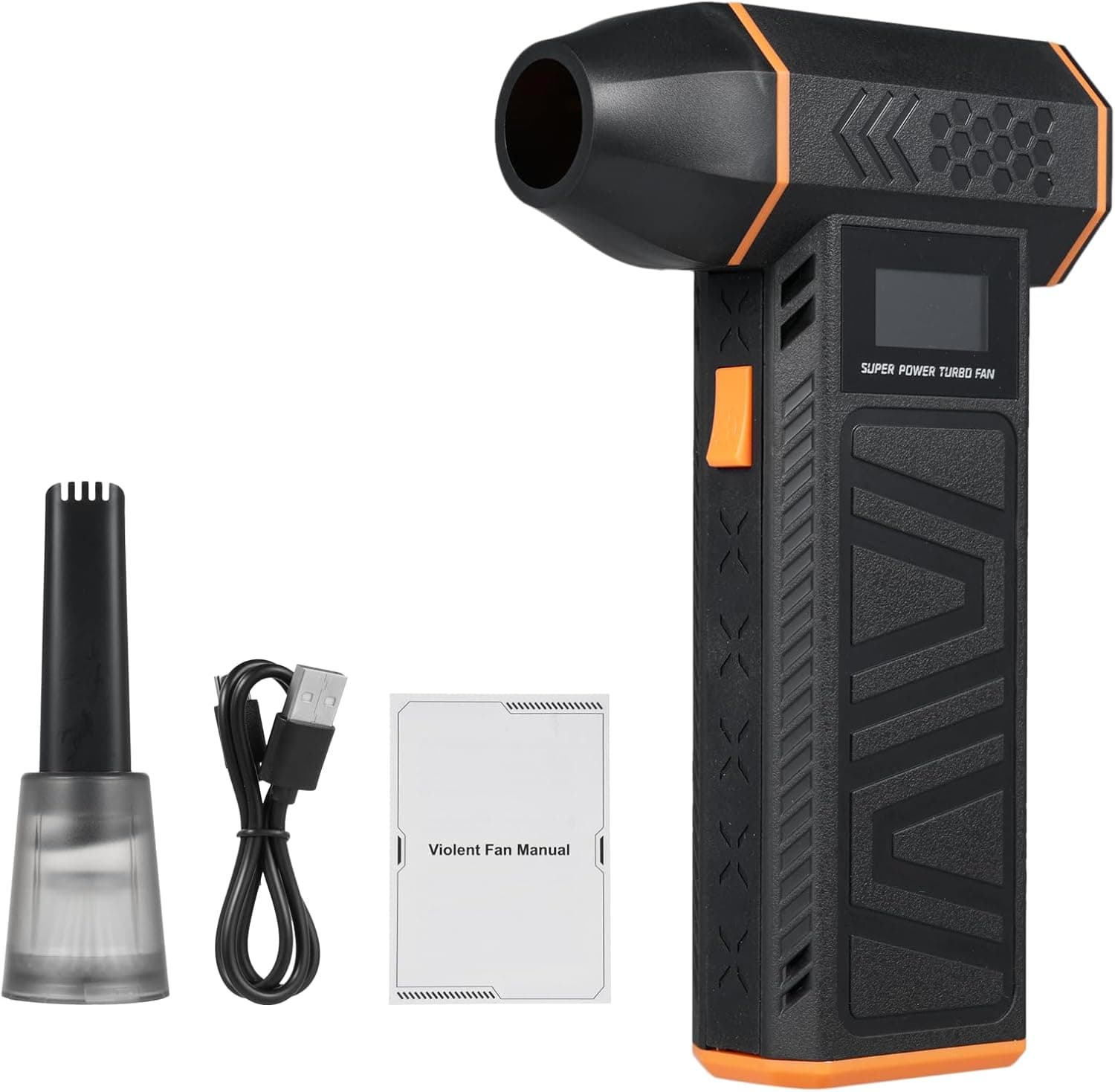 Shkalacar Encanador de ar comprimido, 80000 RPM / 110000 RPM velocidade do vento de 3 níveis, ecrã LCD, carregamento rápido de 30 W, motor sem escovas, para limpeza de neve,