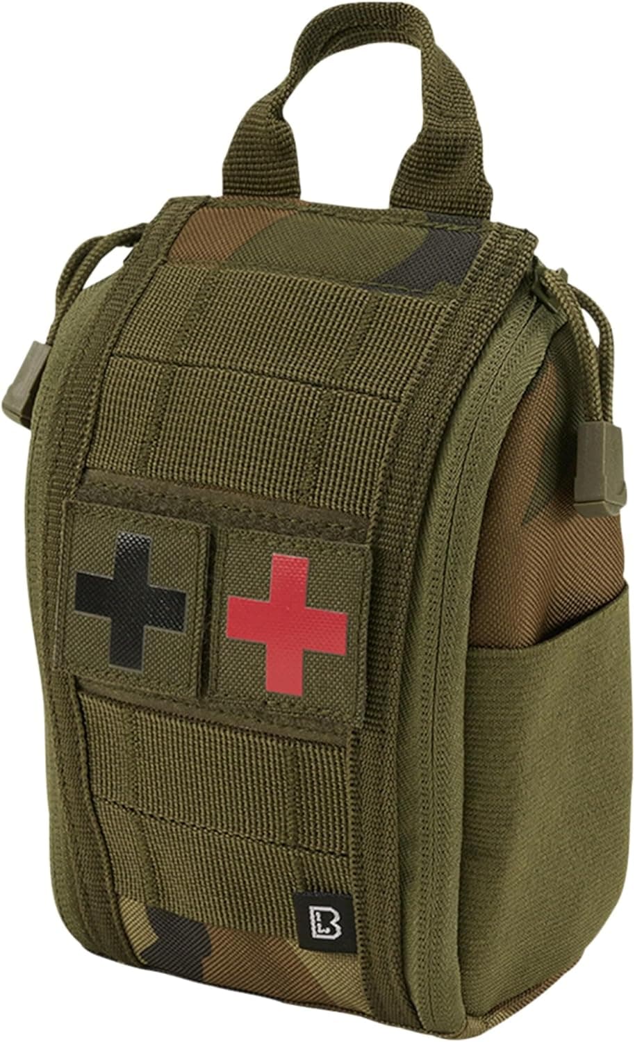 Brandit Molle Bolsa de Primeiros Socorros Premium 8094 woodland OS UNISSEXO ADULTOS.