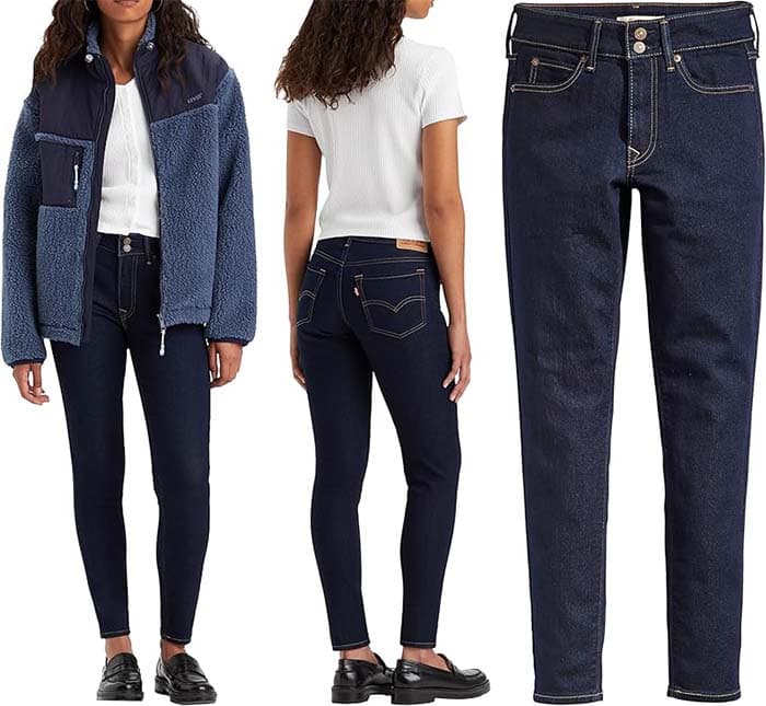 Levi's 711 Double Button Calças de ganga para mulher