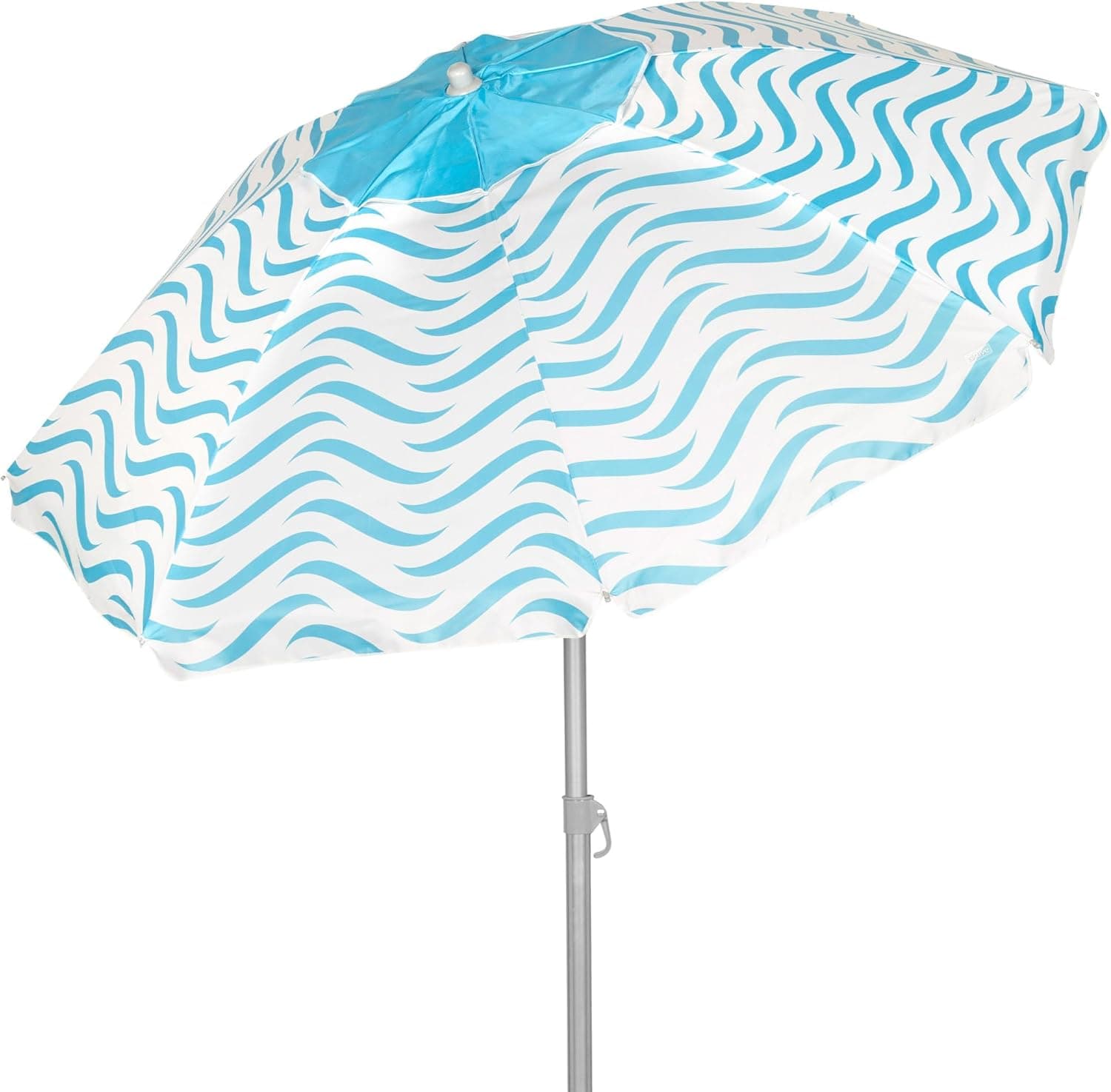 AKTIVE Praia Grande | Guarda-sol de 220 cm com proteção UV50, mastro de aço e sistema antivento inclinável