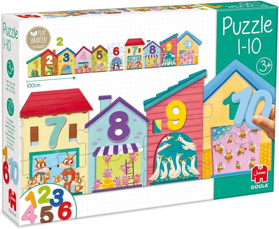 Diset Goula Puzzle 1-10 educativo para crianças a partir dos 3 anos