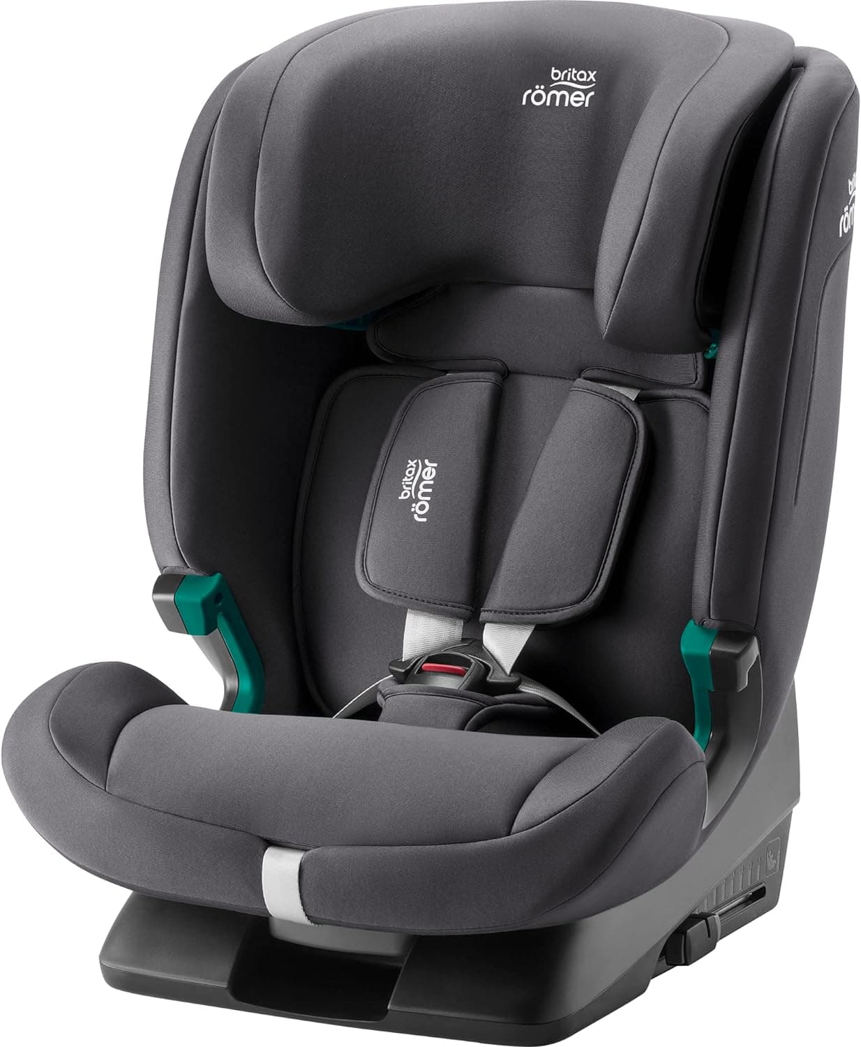 BRITAX RÖMER Cadeira de carro EVOLVAFIX, com ISOFIX, crianças dos 76 a 150 cm (i-Size), 15 meses a 12 anos, cinzento meio-noite