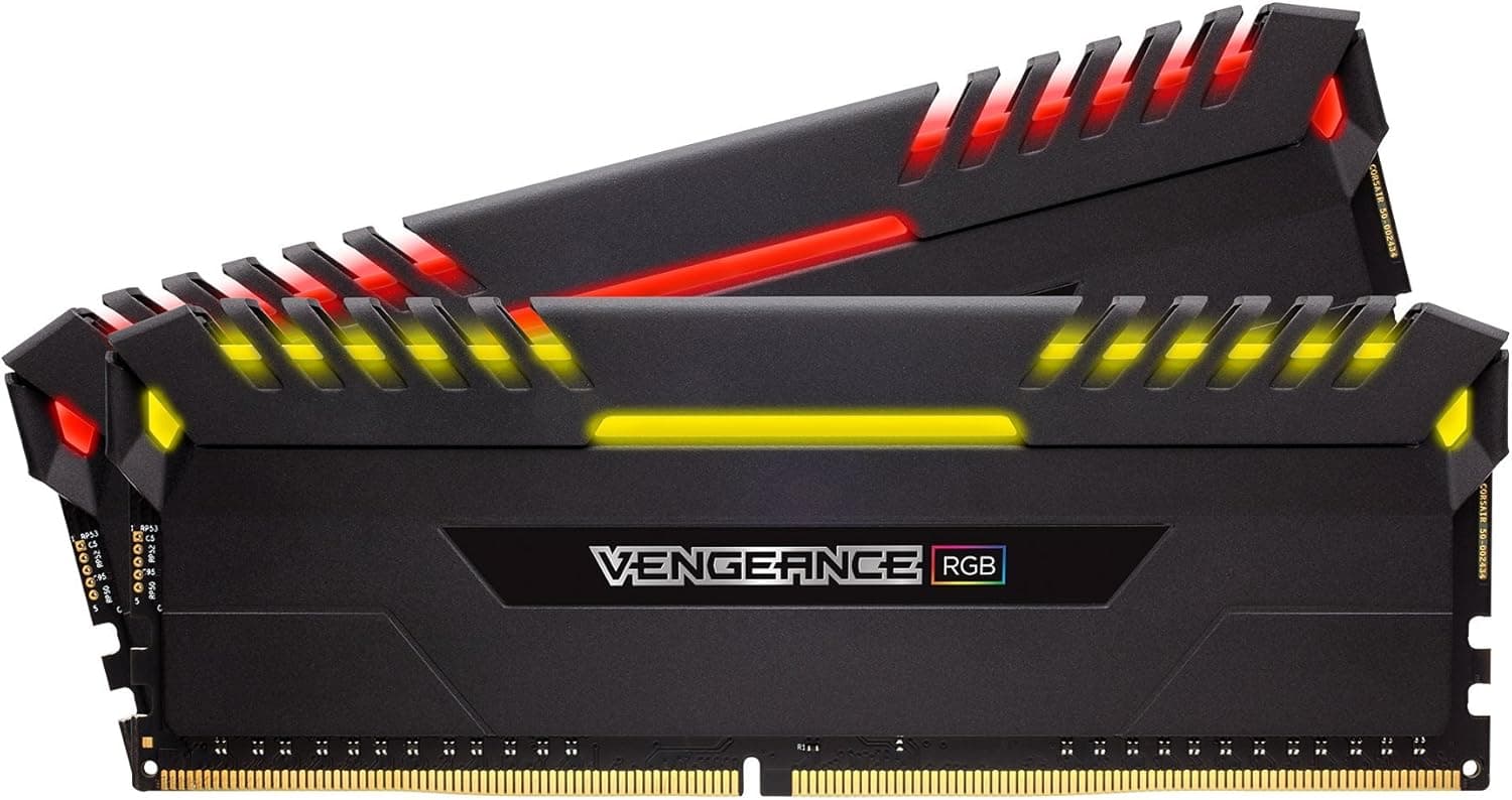 Corsair Vengeance RGB Conjunto de memória entusiasta de 32 GB (2 x 16 GB, DDR4, 3333 MHz, C16, XMP 2.0) preto