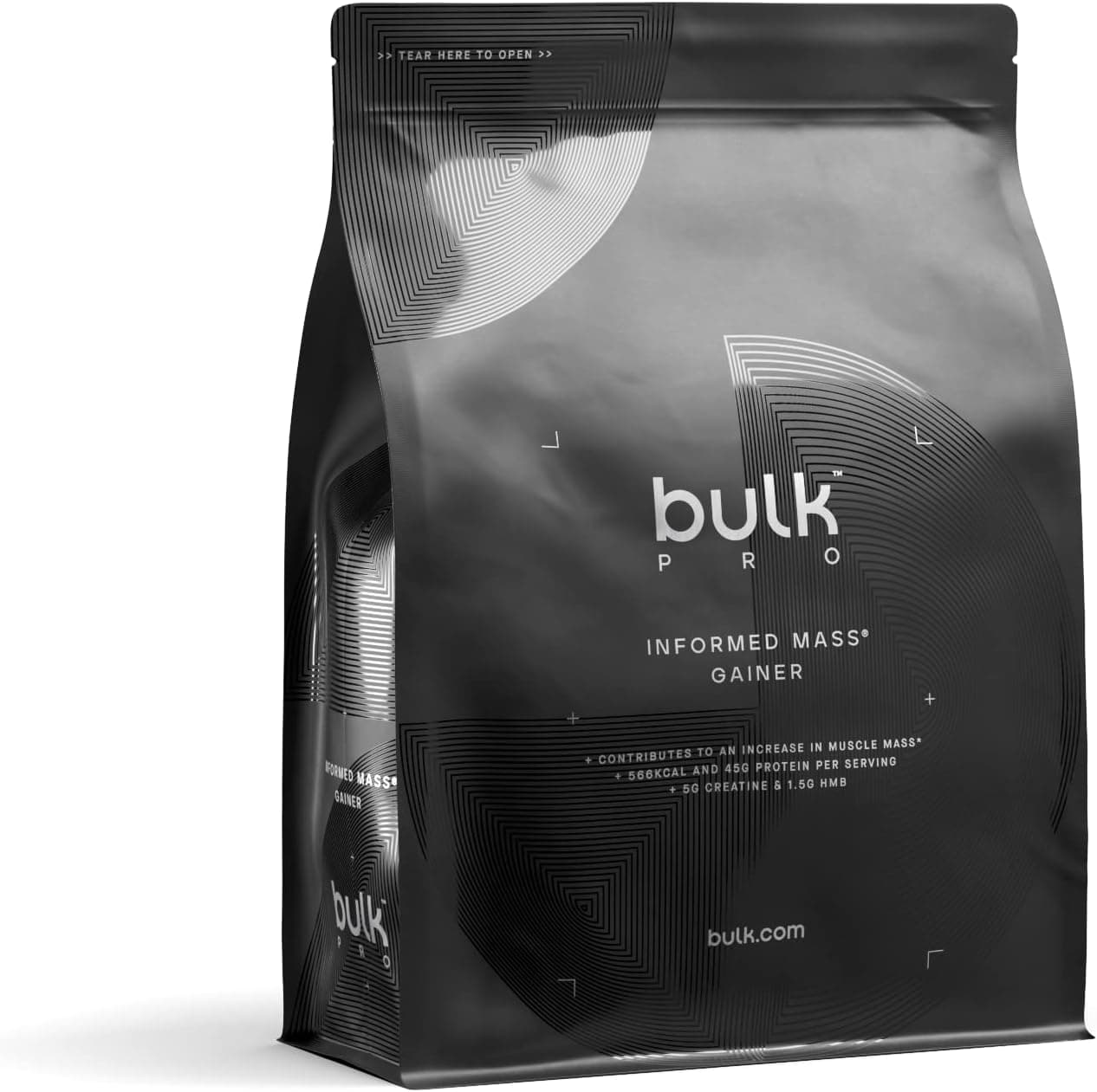 Bulk Informed Mass Gainer, produto para ganhar massa muscular, batimento de proteína de soro de leite, morangos e creme, 3 kg, 20 doses