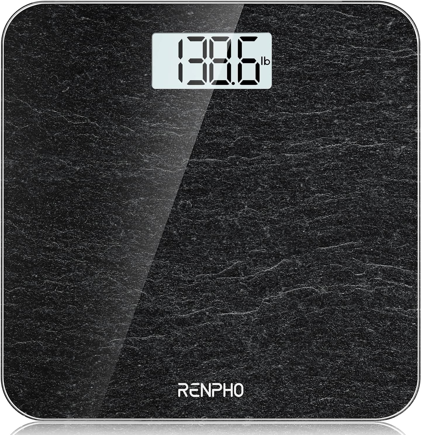 RENPHO Balança de casa de banho com sensores de alta precisão, balança digital para pessoas com tecnologia step-on, balança de peso de vidro de segurança, mármore