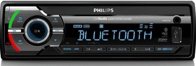 Philips CE235BT | Rádio automóvel Bluetooth com mãos livres, leitor MP3, USB, SDHC e equalizador