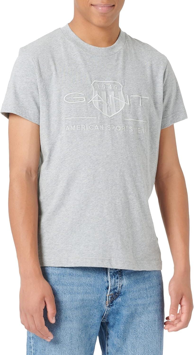 GANT Reg Tonal Shield SS T-shirt para homem