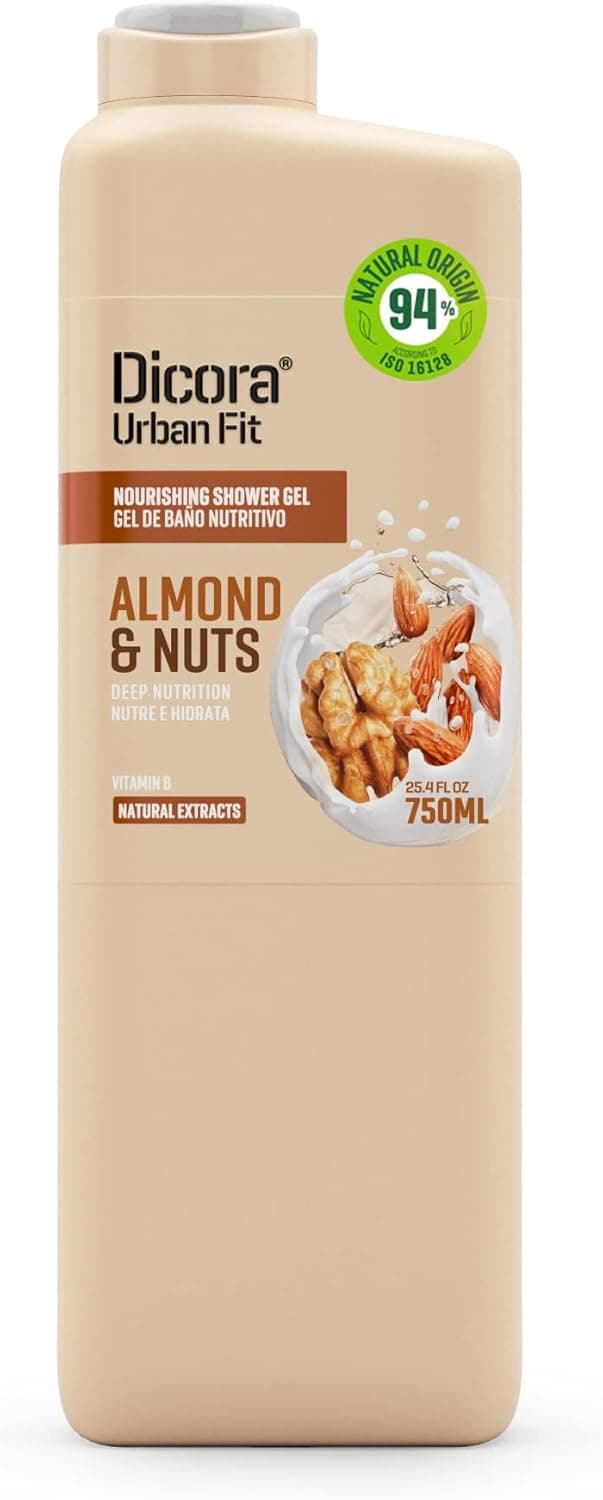 Dicora Urban Fit Gel de banho vitamina B amêndoas e nozes 750 ml