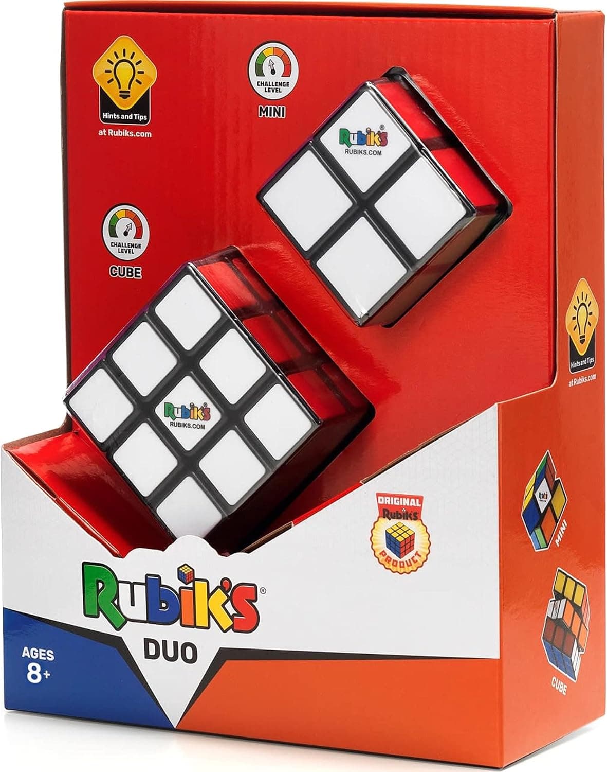 RUBIK’S Pack Duplo Cubo Quebra-cabeças 3×3 e Versão Mini 2×2 - 6064009