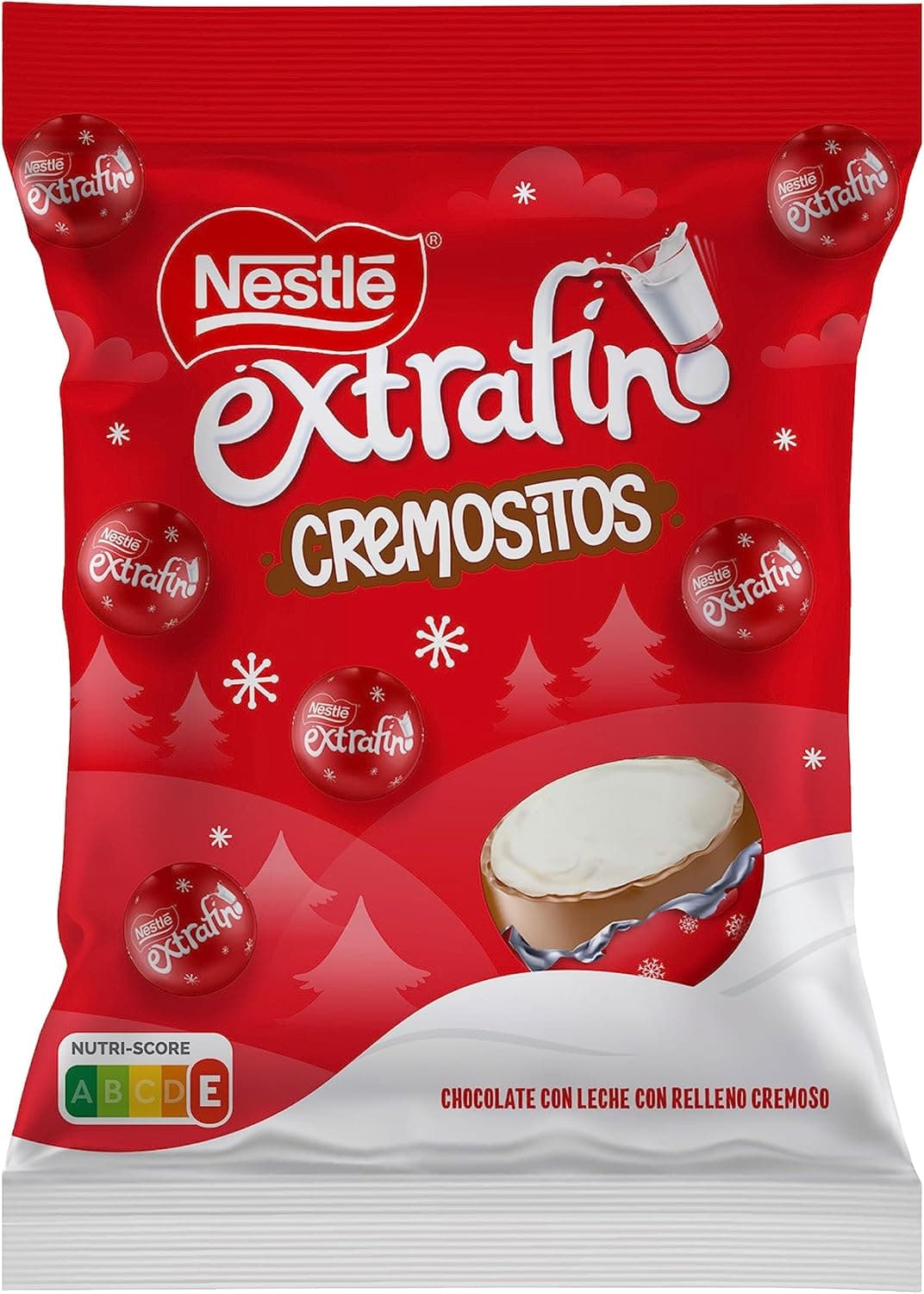 NESTLÉ extra bolas de chocolate com leite cremoso saco 144 g