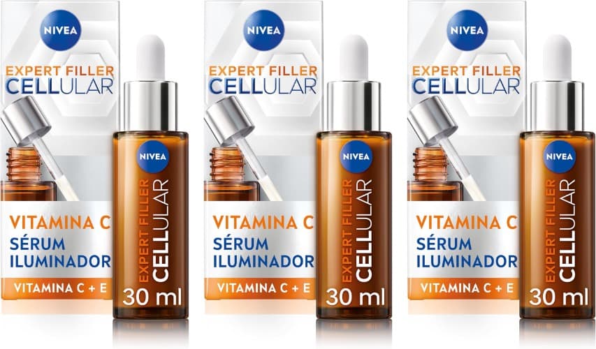 Nivea Expert Filler Cellular Sérum Iluminador Facial vitamina C, 30 ml x 3