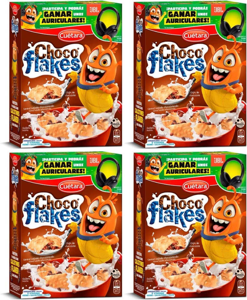 Cuétara Choco Flakes | Cereais de pequeno-almoço com chocolate 520 g