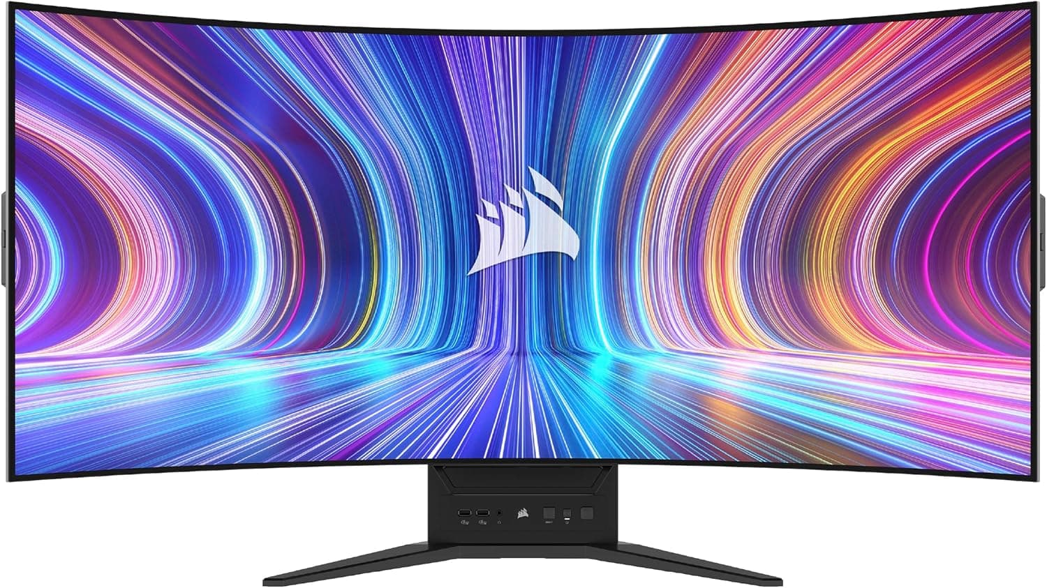 Corsair XENEON Flex 45WQHD240 Monitor de jogo - 45 polegadas OLED WQHD (3440 × 1440), monitor flexível, 240 Hz, compatível com NVIDIA G-Sync, AMD FreeSync Premium - preto
