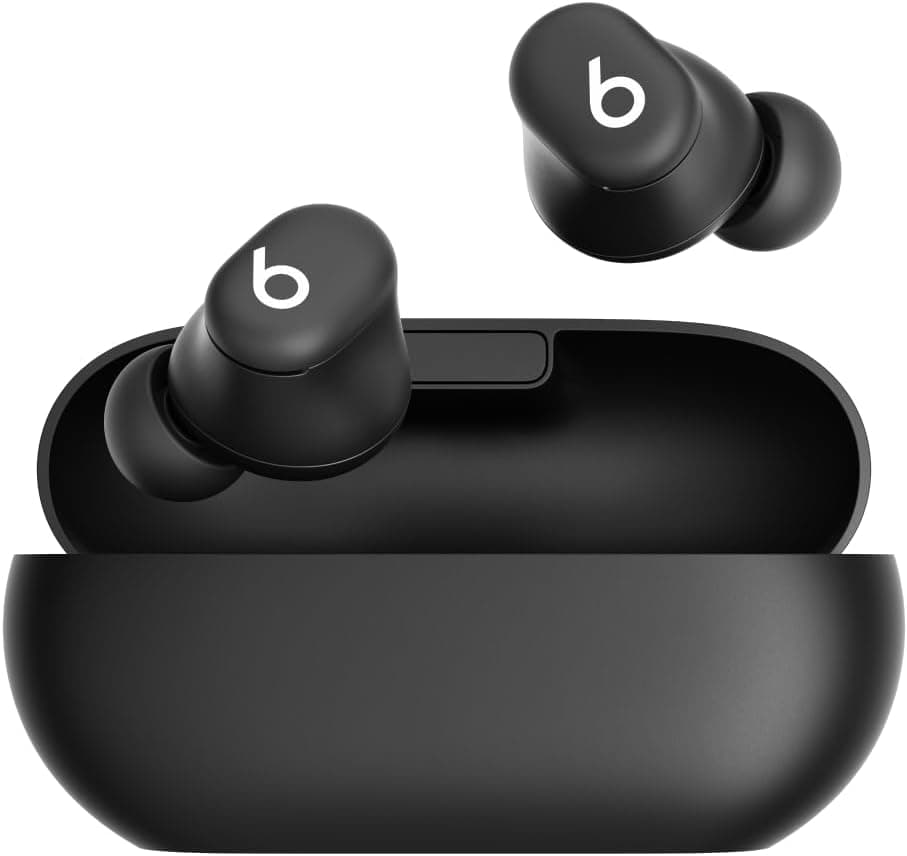 Beats Solo Buds – Auriculares intraurais com Bluetooth sem fios | 18 horas de autonomia, compatibilidade com Apple e Android, microfone integrado - preto mate
