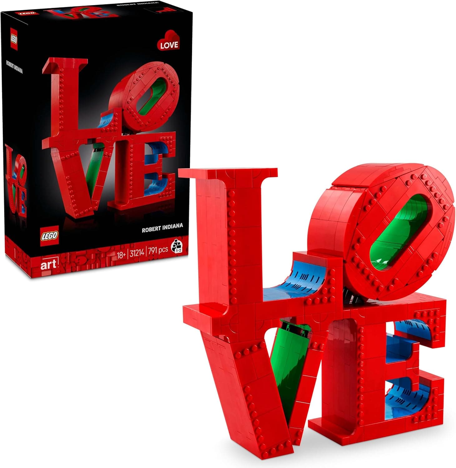 LEGO Art Love Maquete 3D para construção para adultos, presente para o dia da mãe, letras de decoração para casa e quarto, escultura arte pop 31214
