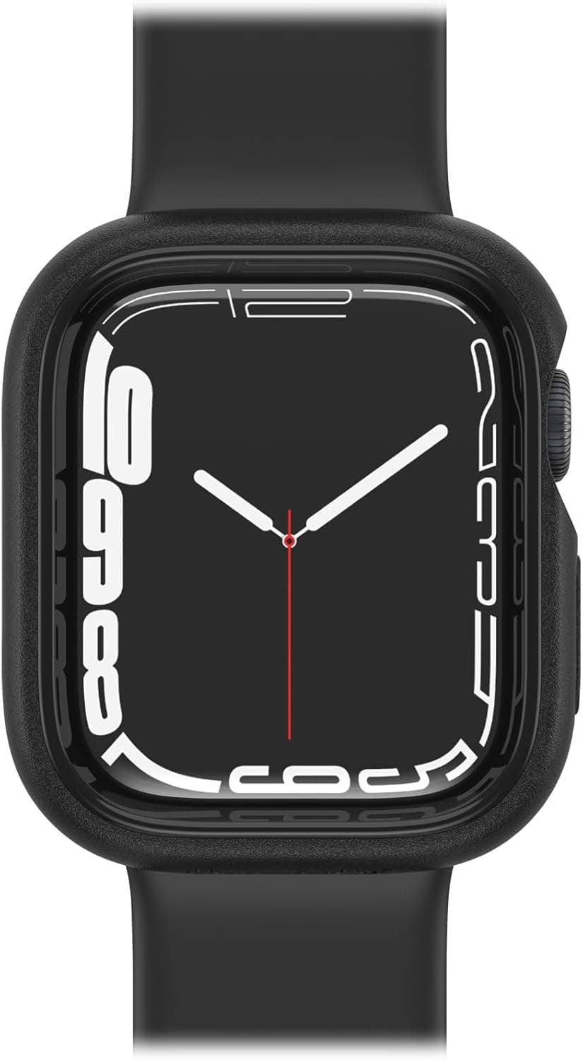 Otterbox Protetor de relógio Apple Watch Series 8/7-41 mm, resistente a quedas e impactos, capa protetora elegante para Apple Watch, protege o ecrã e as bordas, preto