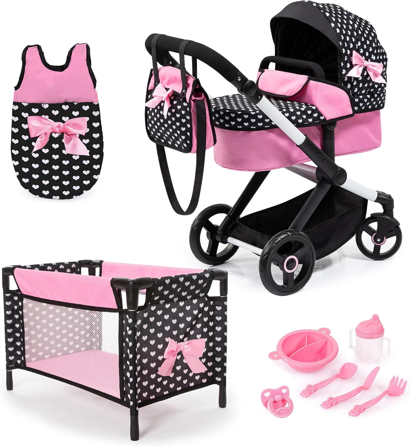 Bayer Design 17060AB Carrinho de pulso XEO, reversível, regulável em altura, berço de viagem, saco, saco de dormir, acessórios